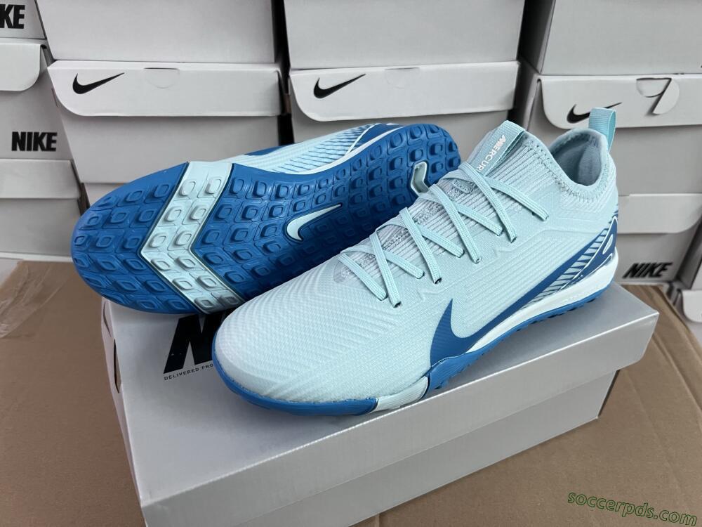 Nike Air Zoom Mercurial Vapor 16 Elite TF Low-Tops Football Shoes - Jade/Blue/White