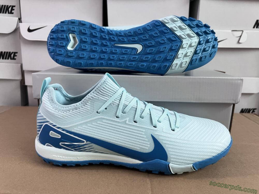 Nike Air Zoom Mercurial Vapor 16 Elite TF Low-Tops Football Shoes - Jade/Blue/White