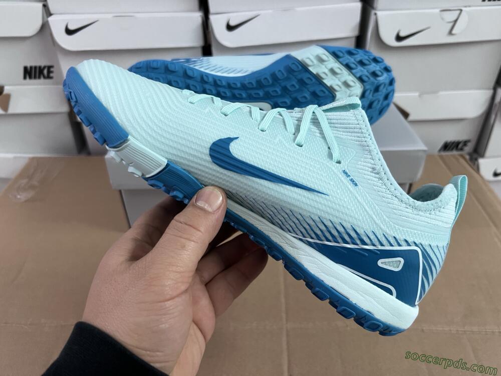 Nike Air Zoom Mercurial Vapor 16 Elite TF Low-Tops Football Shoes - Jade/Blue/White