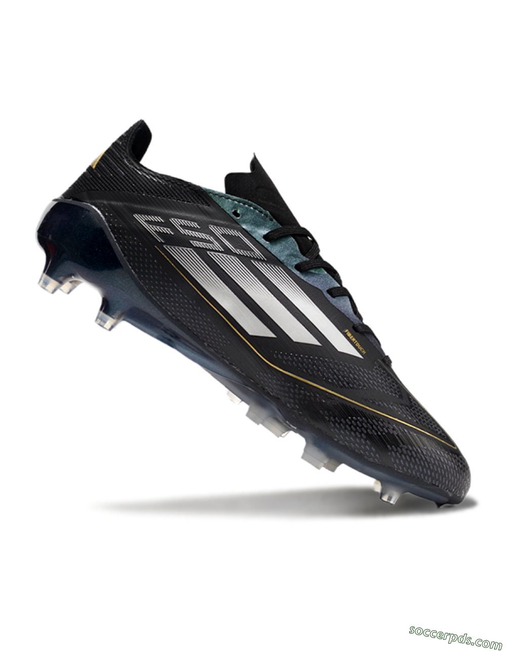 Adidas F50 Elite AG Low-Tops Football Boots - Black/Silver/Gold 4
