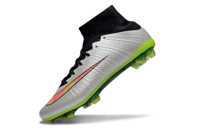 Nike Mercurial Superfly 4 CR7 FG High-Tops Football Boots - Silver/Pink/Black/Yellow