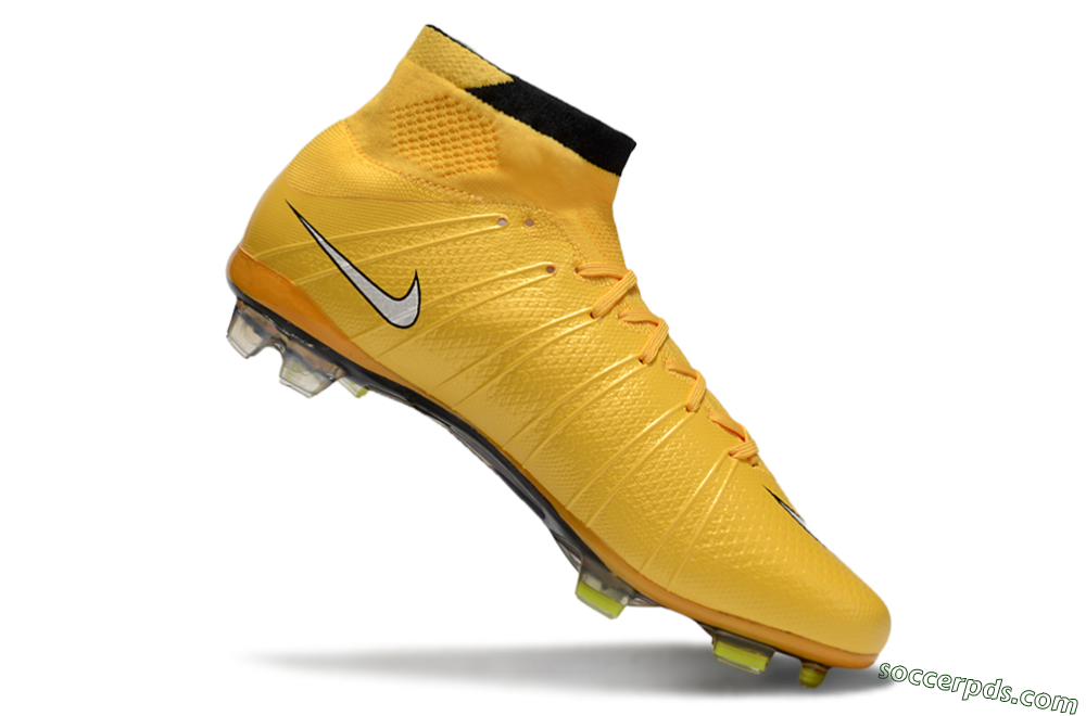 Nike Mercurial Superfly 4 CR7 FG High-Tops Football Boots - Yellow/White/Black 4