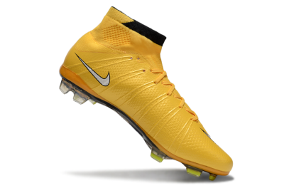 Nike Mercurial Superfly 4 CR7 FG High-Tops Football Boots - Yellow/White/Black