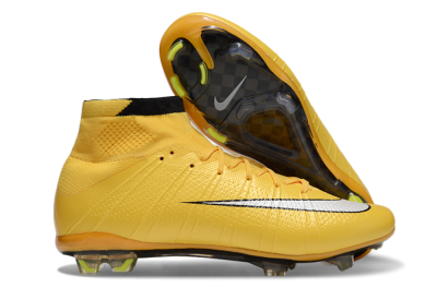 Nike Mercurial Superfly 4 CR7 FG High-Tops Football Boots - Yellow/White/Black