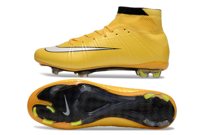 Nike Mercurial Superfly 4 CR7 FG High-Tops Football Boots - Yellow/White/Black