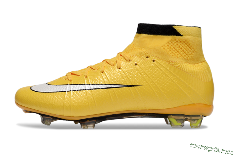 Nike Mercurial Superfly 4 CR7 FG High-Tops Football Boots - Yellow/White/Black 2