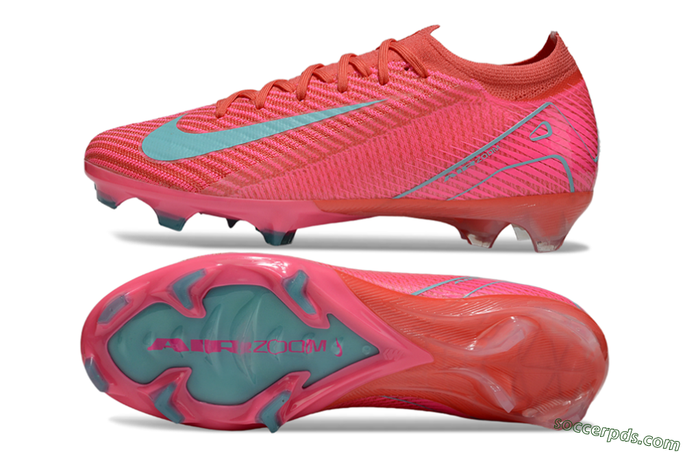 Nike Air Zoom Mercurial Vapor 16 Elite FG Low-Tops Football Boots - Pink/Jade 0