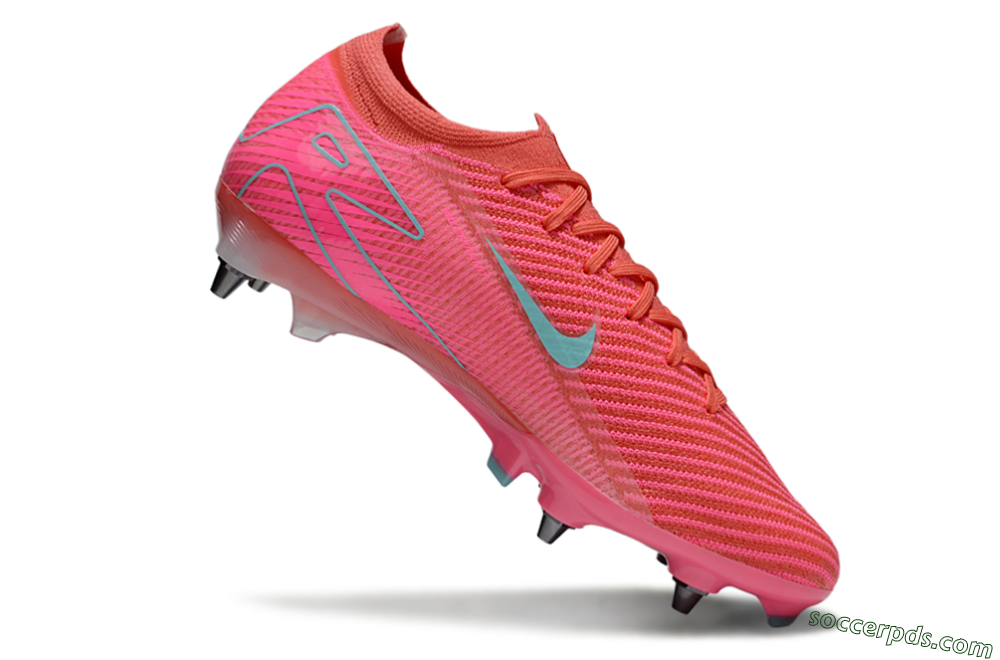 Nike Air Zoom Mercurial Vapor 16 Elite SG Low-Tops Football Boots - Red/Jade/Pink 4