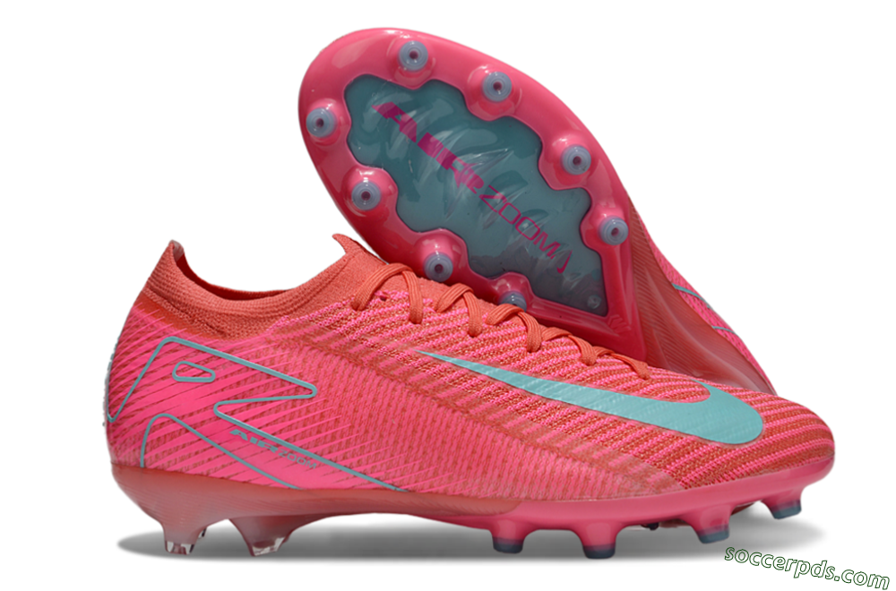 Nike Air Zoom Mercurial Vapor 16 Elite AG Low-Tops Football Boots - Pink/Jade 1