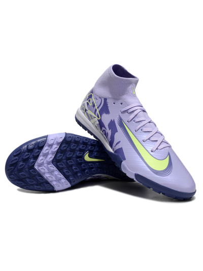 Nike Air Zoom Mercurial Superfly 10 Elite TF High-Tops Football Shoes - Purple/Yellow/White
