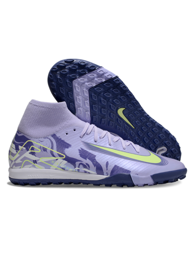 Nike Air Zoom Mercurial Superfly 10 Elite TF High-Tops Football Shoes - Purple/Yellow/White