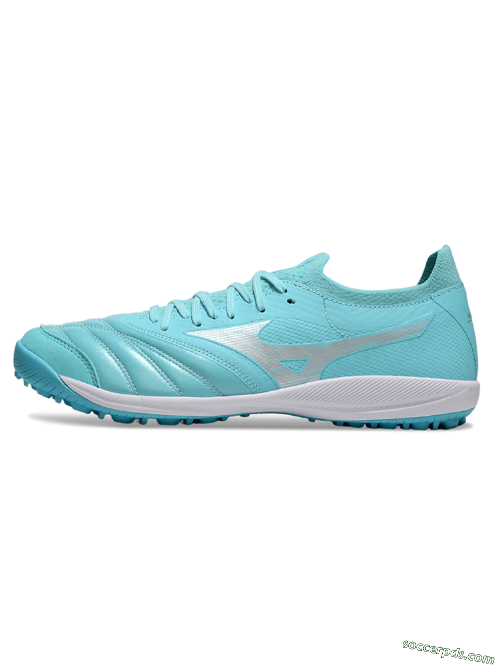 Mizuno Morelia Neo Sala TF Low-Tops Football Shoes - Jade/Silver/White 2
