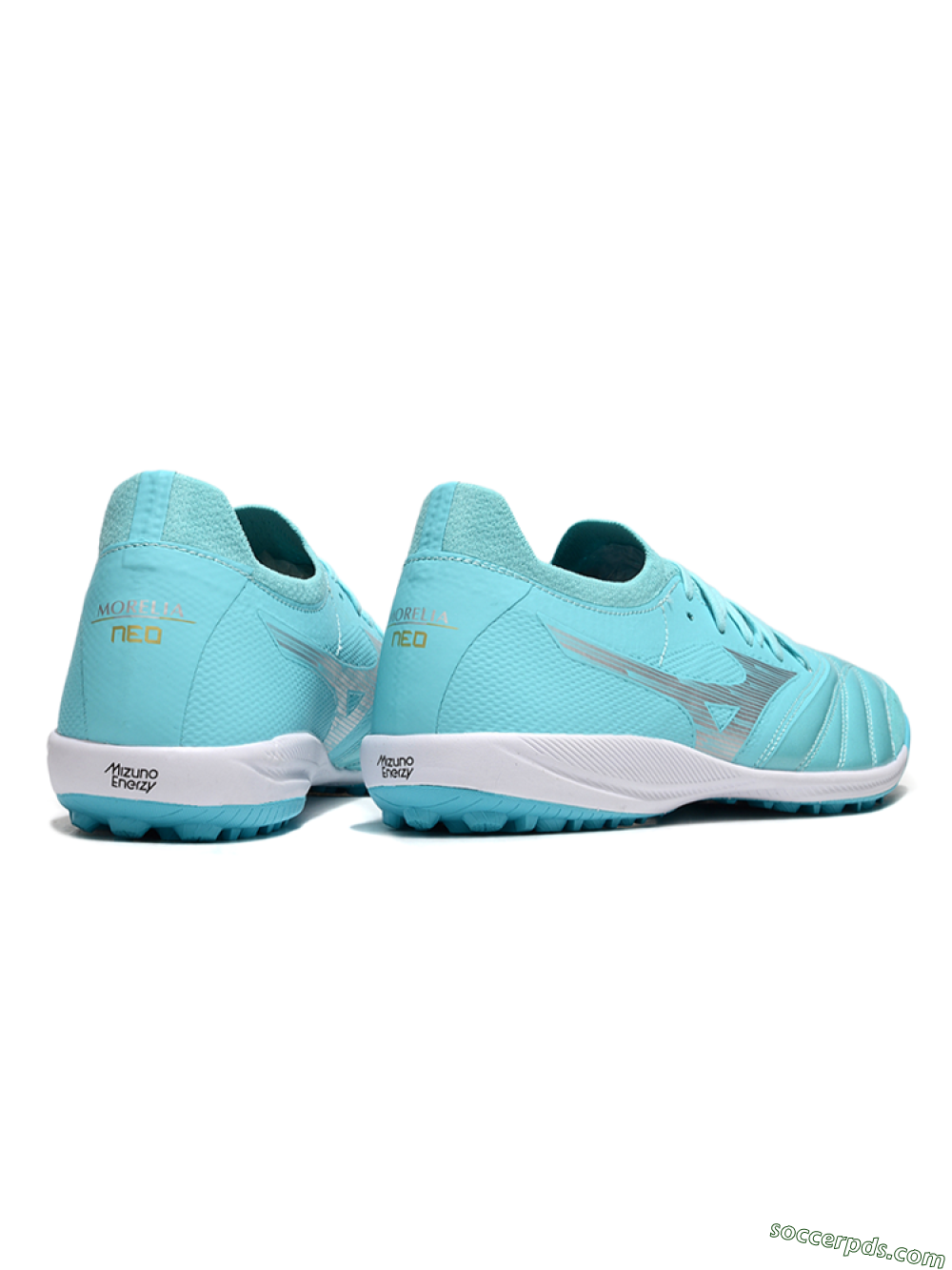 Mizuno Morelia Neo Sala TF Low-Tops Football Shoes - Jade/Silver/White 6
