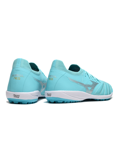 Mizuno Morelia Neo Sala TF Low-Tops Football Shoes - Jade/Silver/White
