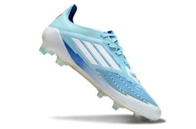 Messi x Adidas F50 Elite FG Low-Tops Football Boots - Blue/Jade/White