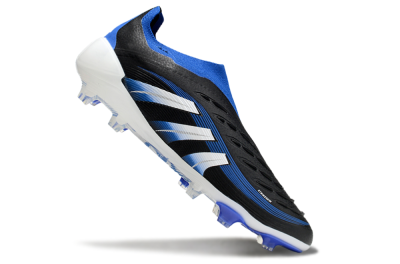 Adidas Predator Elite 25 Laceless FG Low-Tops Football Boots - Black/Blue/White