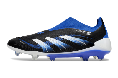 Adidas Predator Elite 25 Laceless FG Low-Tops Football Boots - Black/Blue/White