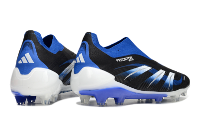 Adidas Predator Elite 25 Laceless FG Low-Tops Football Boots - Black/Blue/White