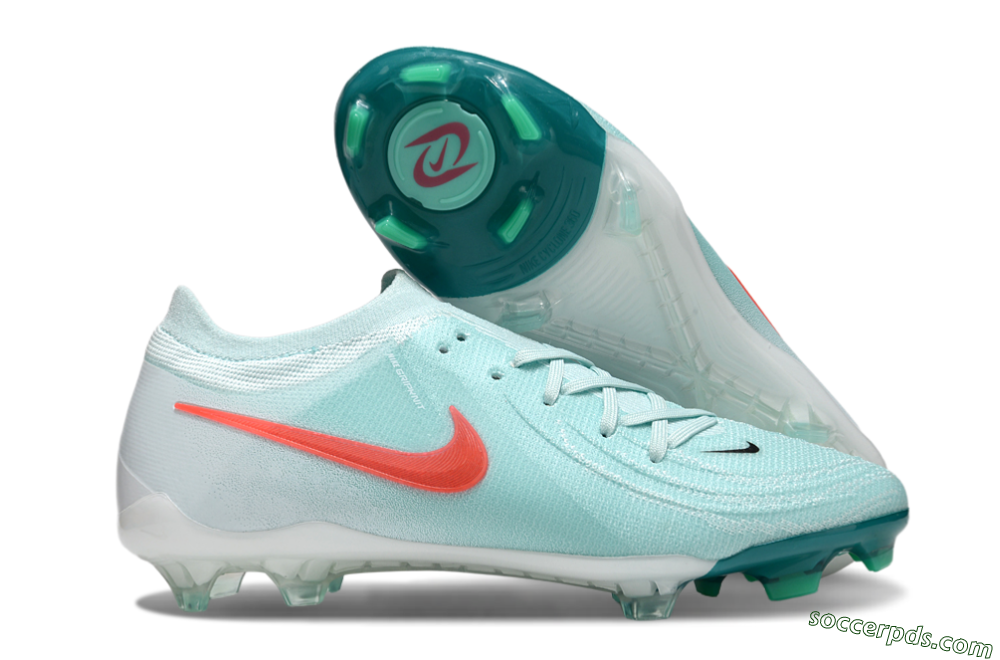 Nike Phantom Luna Elite FG Low-Tops Football Boots - Jade/Red/White 1