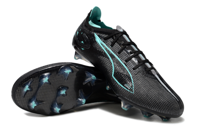 Puma Ultra 5 Ultimate FG Low-Tops Football Boots - Black/Jade