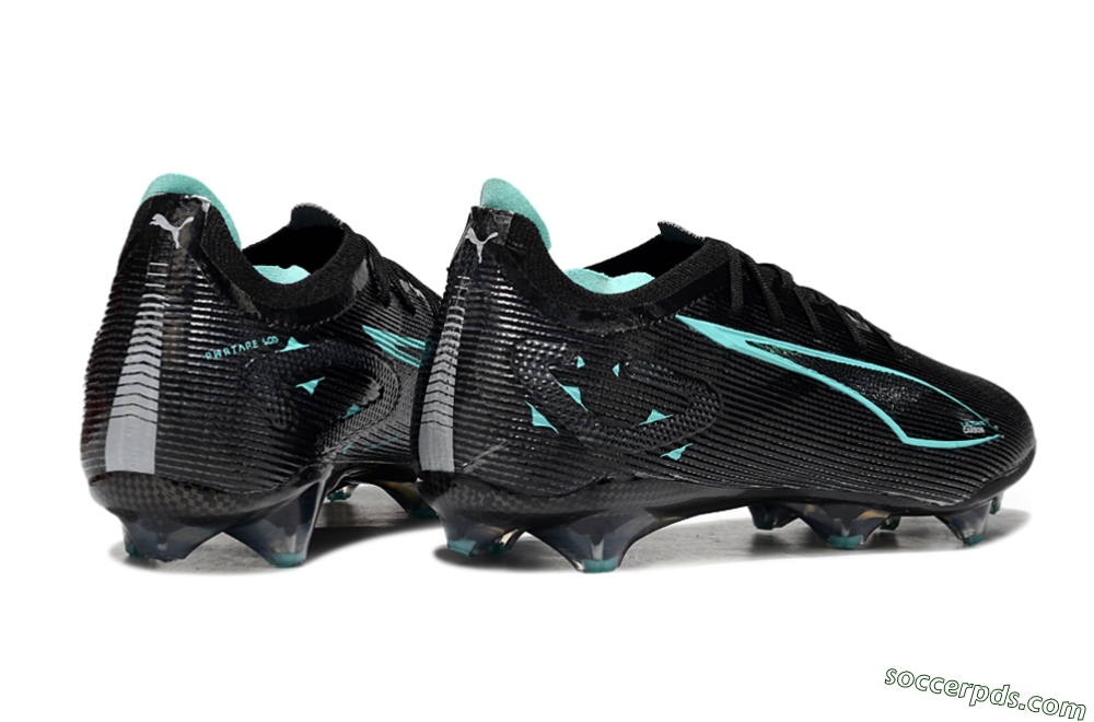 Puma Ultra 5 Ultimate FG Low-Tops Football Boots - Black/Jade 6