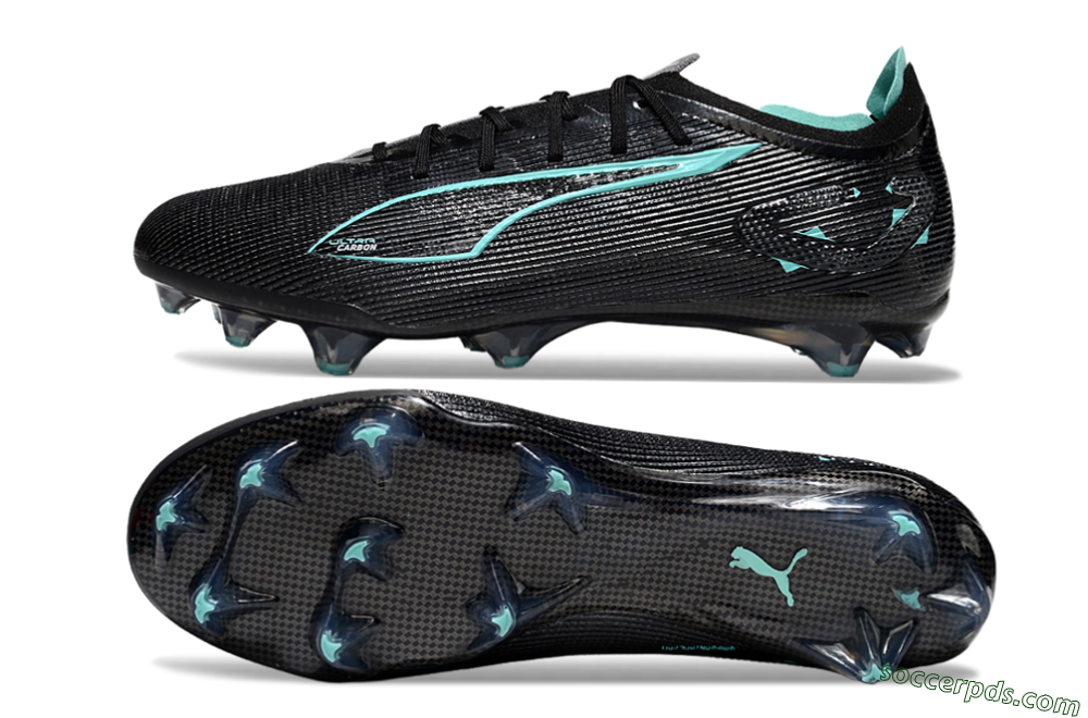 Puma Ultra 5 Ultimate FG Low-Tops Football Boots - Black/Jade 0