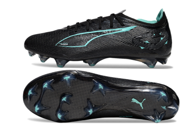 Puma Ultra 5 Ultimate FG Low-Tops Football Boots - Black/Jade