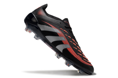Adidas Predator Elite 25 FG Low-Tops Football Boots - Black/Red/Grey
