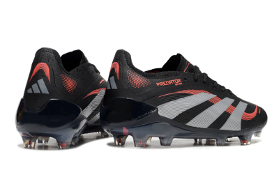 Adidas Predator Elite 25 FG Low-Tops Football Boots - Black/Red/Grey