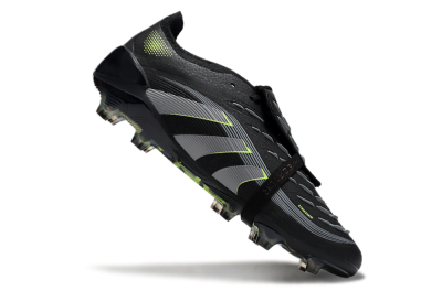 Adidas Predator Elite 25 Foldover Tongue FG Low-Tops Football Boots - Black/Yellow/Grey