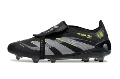 Adidas Predator Elite 25 Foldover Tongue FG Low-Tops Football Boots - Black/Yellow/Grey