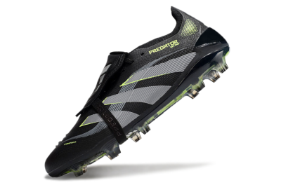 Adidas Predator Elite 25 Foldover Tongue FG Low-Tops Football Boots - Black/Yellow/Grey