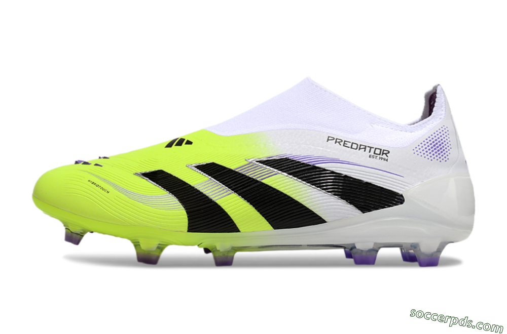 Adidas Predator Elite 25 Laceless FG Low-Tops Football Boots - Yellow/Black/White 2