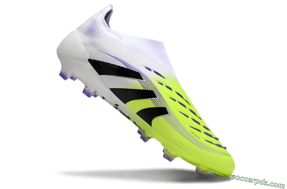 Adidas Predator Elite 25 Laceless FG Low-Tops Football Boots - Yellow/Black/White 4