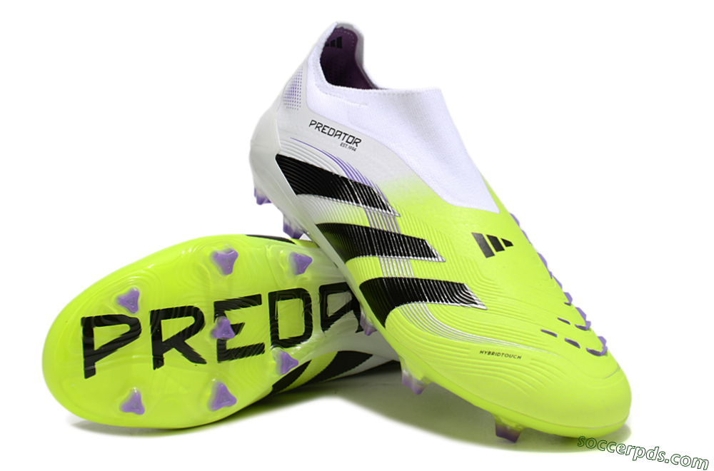 Adidas Predator Elite 25 Laceless FG Low-Tops Football Boots - Yellow/Black/White 3