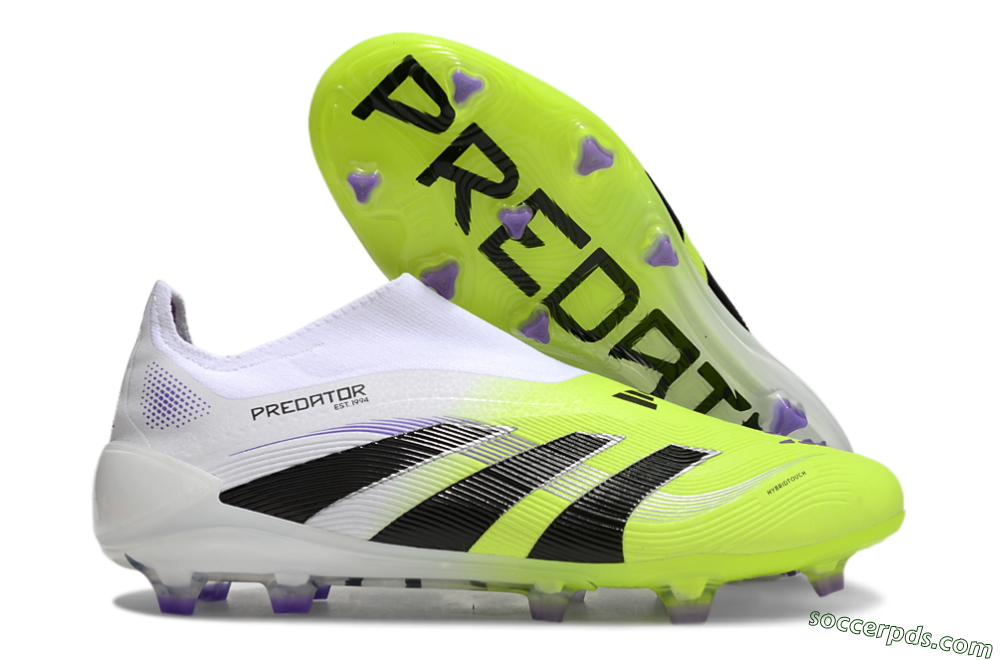 Adidas Predator Elite 25 Laceless FG Low-Tops Football Boots - Yellow/Black/White 1