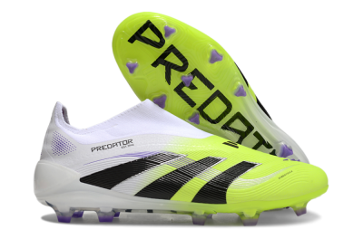 Adidas Predator Elite 25 Laceless FG Low-Tops Football Boots - Yellow/Black/White