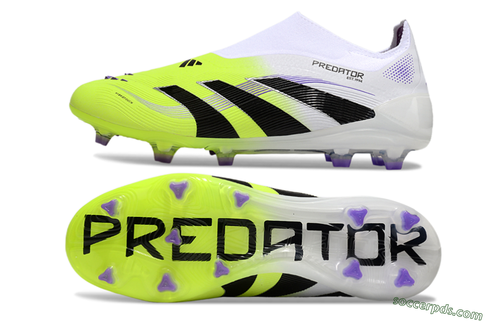Adidas Predator Elite 25 Laceless FG Low-Tops Football Boots - Yellow/Black/White 0