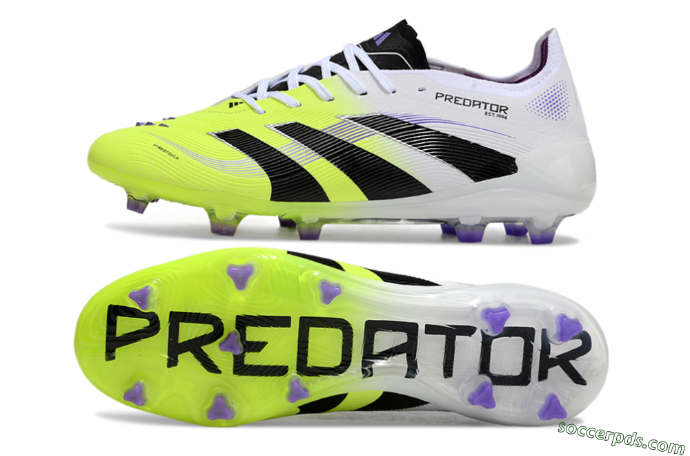 Adidas Predator Elite 25 FG Low-Tops Football Boots - Yellow/Black/White 0