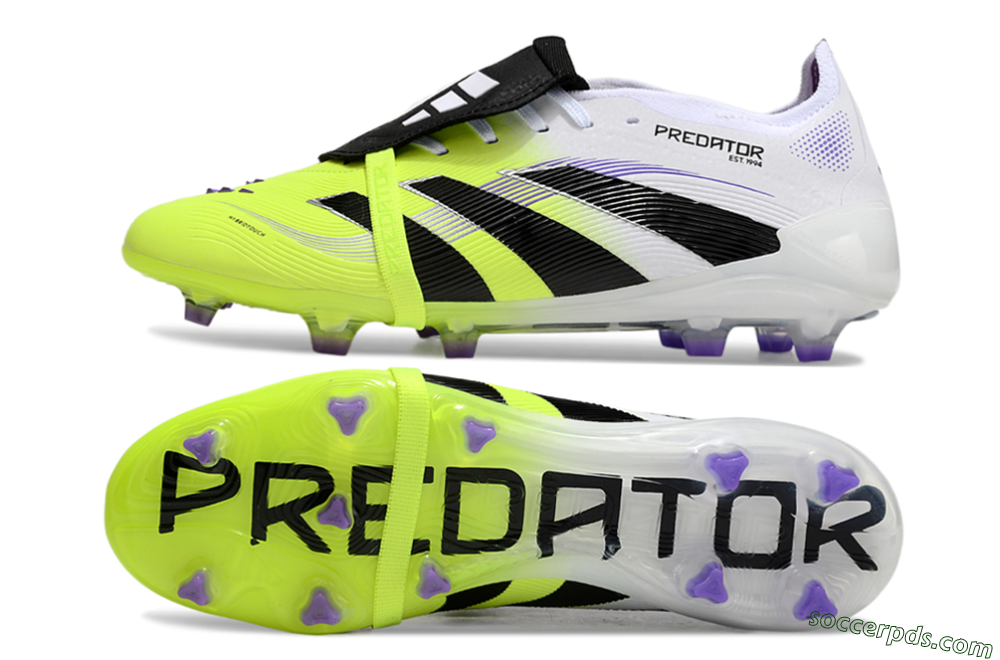 Adidas Predator Elite 25 Foldover Tongue FG Low-Tops Football Boots - Yellow/Black/White 0