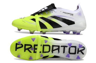 Adidas Predator Elite 25 Foldover Tongue FG Low-Tops Football Boots - Yellow/Black/White