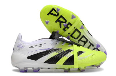 Adidas Predator Elite 25 Foldover Tongue FG Low-Tops Football Boots - Yellow/Black/White