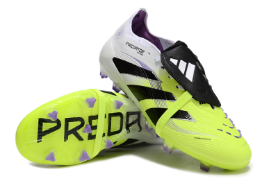 Adidas Predator Elite 25 Foldover Tongue FG Low-Tops Football Boots - Yellow/Black/White