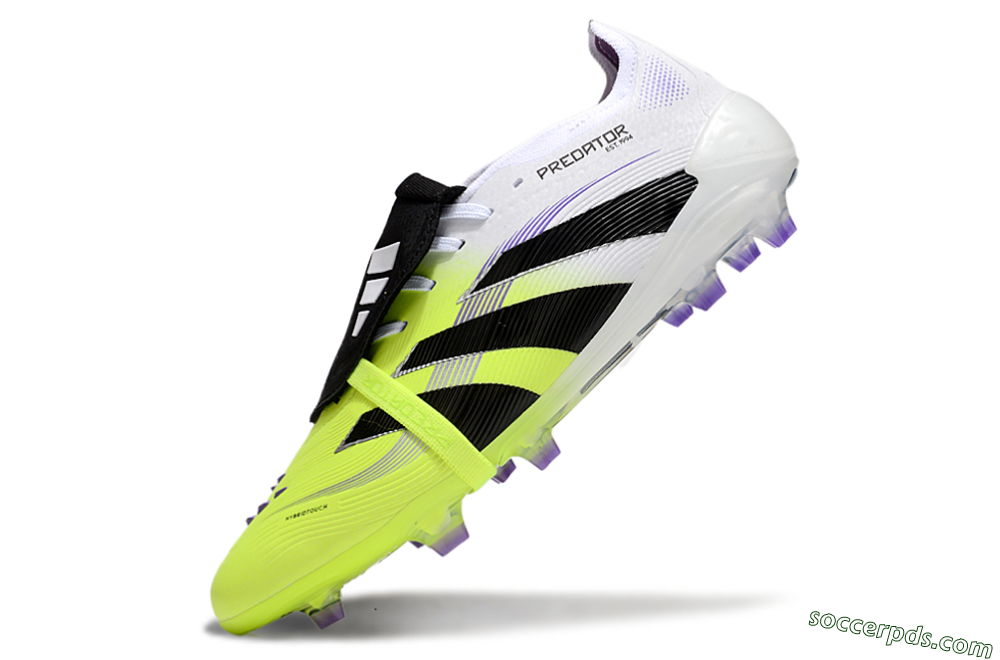 Adidas Predator Elite 25 Foldover Tongue FG Low-Tops Football Boots - Yellow/Black/White 5