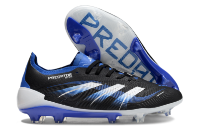 Adidas Predator Elite 25 FG Low-Tops Football Boots - Black/Blue/White