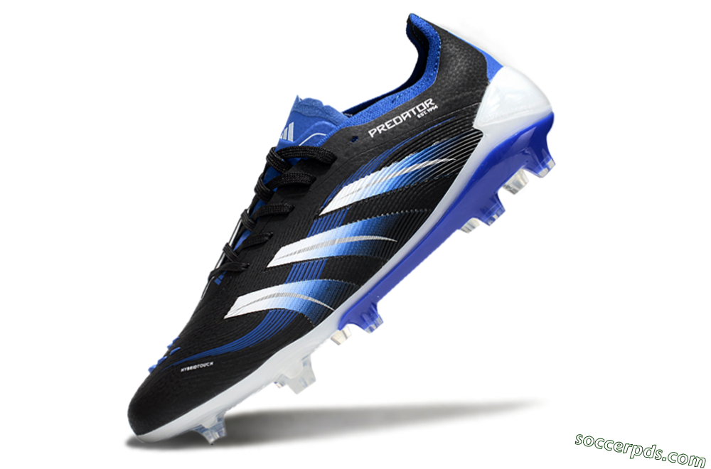 Adidas Predator Elite 25 FG Low-Tops Football Boots - Black/Blue/White 5