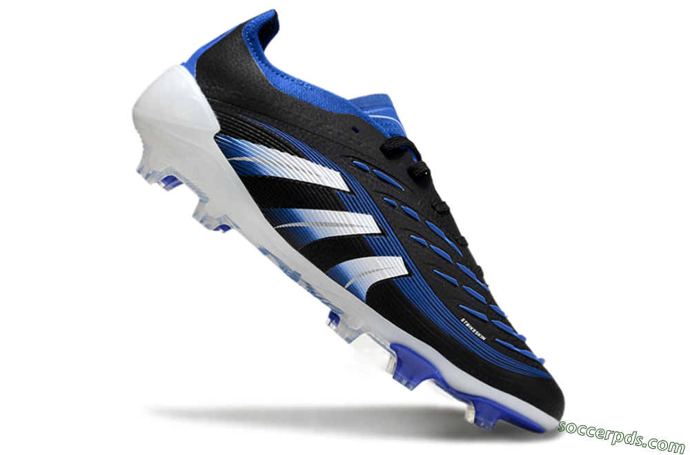 Adidas Predator Elite 25 FG Low-Tops Football Boots - Black/Blue/White 4