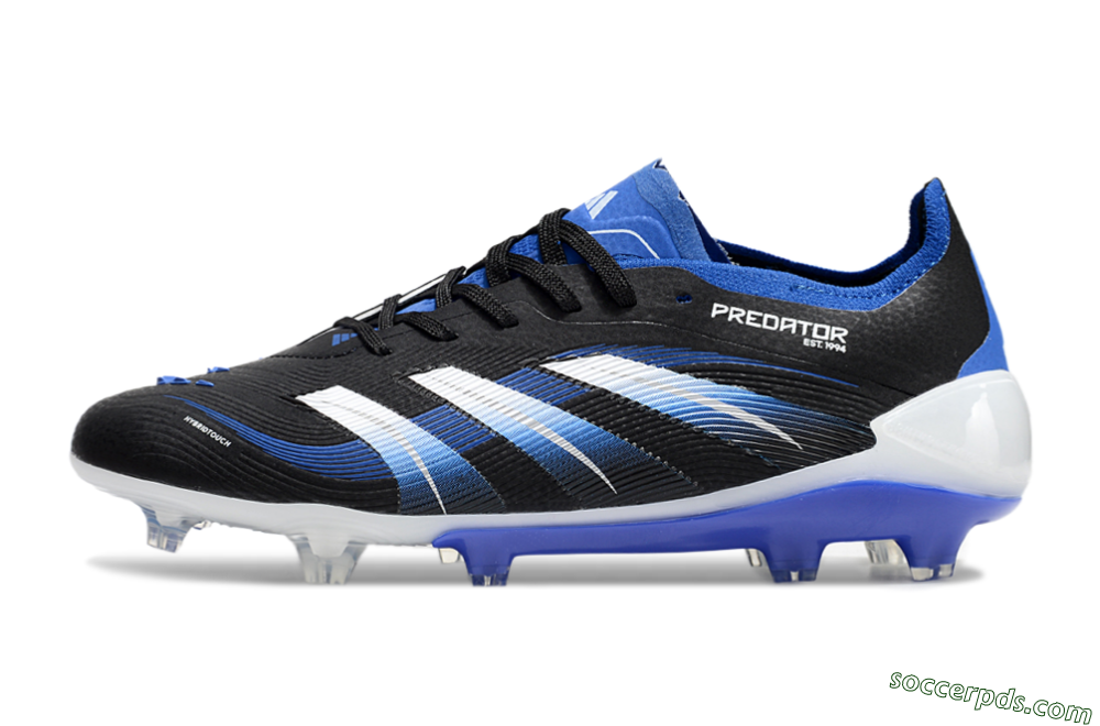 Adidas Predator Elite 25 FG Low-Tops Football Boots - Black/Blue/White 2