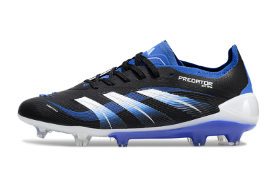 Adidas Predator Elite 25 FG Low-Tops Football Boots - Black/Blue/White