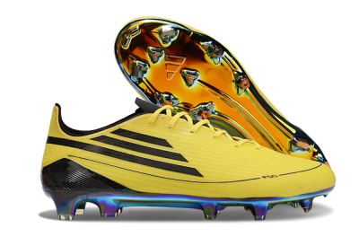 Adidas F50 Elite FG Low-Tops Football Boots - Yellow/Black/Gold